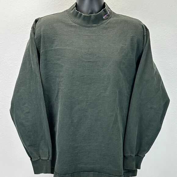 Vintage Harveys Lake Tahoe Hotel Casino T Shirt Mens X-Large Mock Neck LS Black - Picture 2 of 8